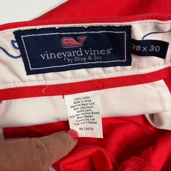 VINEYARD VINES Red Slim Fit Breaker Pant - Picture 7 of 13